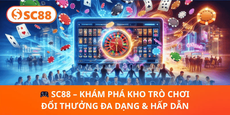 🎮 SC88 – Khám Phá Kho Trò Chơi Đổi Thưởng Đa Dạng & Hấp Dẫn
